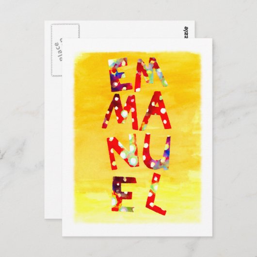 Emmanuel Briefkaart (Voorkant / Achterkant)