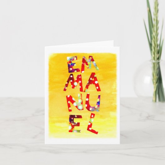 Emmanuel Card Feestdagen Kaart (Voorkant)