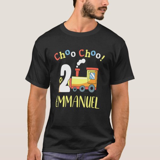 Emmanuel Choo Choo Two Train 2nd Birthday Turing T-shirt (Voorkant)