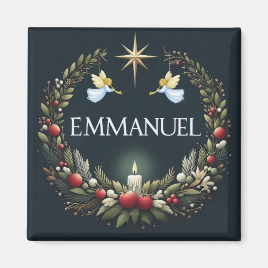 Emmanuel Christmas angels Magneet (Voorkant)