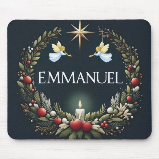 Emmanuel Christmas angels Muismat (Voorkant)