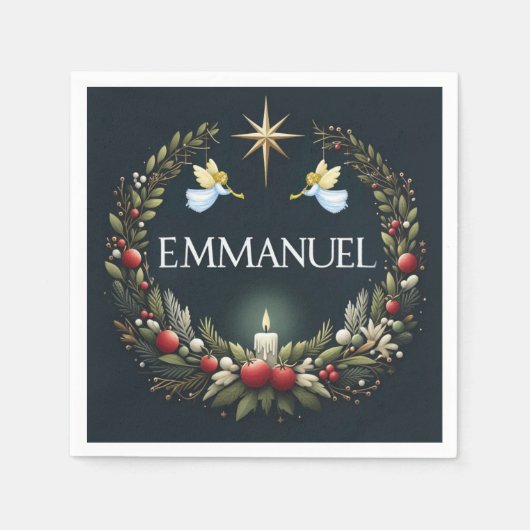 Emmanuel Christmas angels Servet (Voorkant)