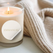 EMMANUEL Cream Christmas Sticker #2