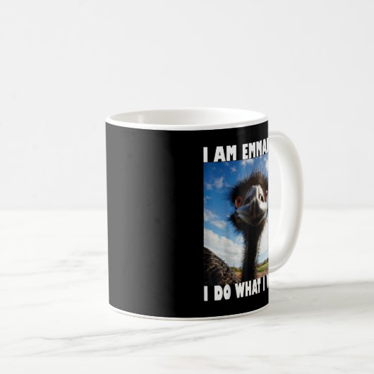 Emmanuel doet het niet! koffiemok (Voorkant rechts)