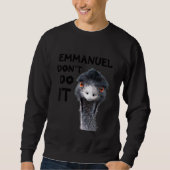 Emmanuel Don't Do It Viral Emu Trui (Voorkant)