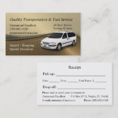 Emmanuel Excellent Taxi Service Visitekaartje (Voorkant / Achterkant)