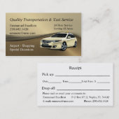 Emmanuel Excellent Taxi Service Visitekaartje (Voorkant / Achterkant)