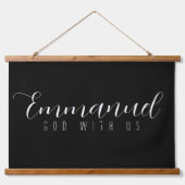 Emmanuel God met de Amerikaanse houtwand die de bo Hangend Wandkleed (Voorkant)