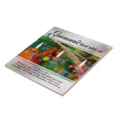 Emmanuel God met Matthew 1:23 kerstbijbel Tegeltje (Zijkant)