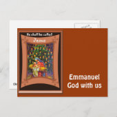Emmanuel, God met ons Feestdagenkaart (Voorkant / Achterkant)