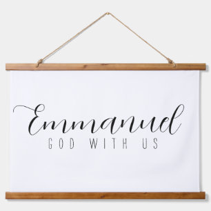 Emmanuel God met ons Hood Hangen Tapestry Hangend Wandkleed
