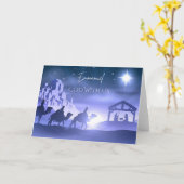 Emmanuel God met ons Kerst Kaart (Gele Bloem)