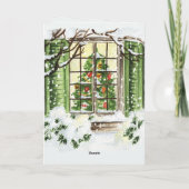 Emmanuel God Met Ons Kerstmis Bijbel Verse Feestdagen Kaart (Achterkant)