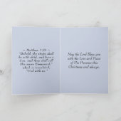 Emmanuel God met ons, kerstnativiteit Feestdagen Kaart (Binnen)