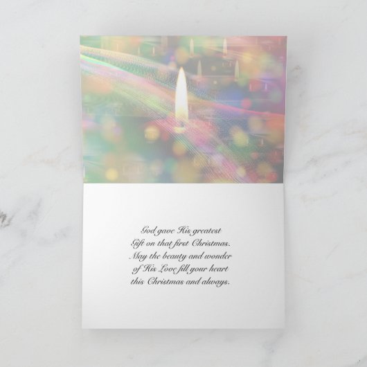 Emmanuel God met ons, Matthew 1:23 kerstbijbel Feestdagen Kaart (Binnen)