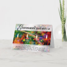 Emmanuel God met ons, Matthew 1:23 kerstbijbel