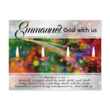Emmanuel God met Us Matthew 1:23 kerstbijbel