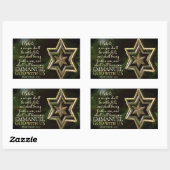 Emmanuel God met Us Matthew 1:23 kerstbijbel Rechthoekige Sticker (Vel)