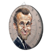 Emmanuel Macron Dartboard Dartbord (Voorkant Rechts)