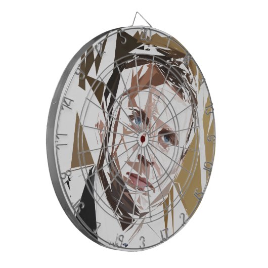 Emmanuel Macron Dartbord (Voorkant Links)