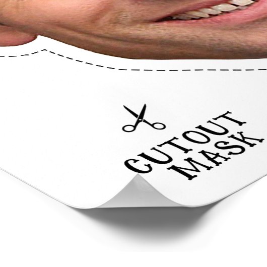 Emmanuel Macron kostuummasker Poster (Hoek)