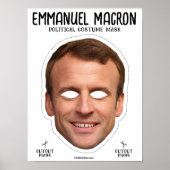 Emmanuel Macron kostuummasker Poster (Voorkant)