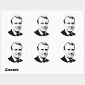 Emmanuel Macron Ronde Sticker (Vel)