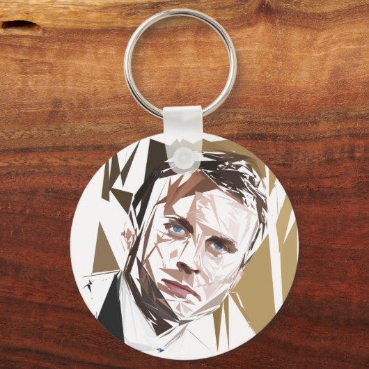 Emmanuel Macron Sleutelhanger (Voorkant)