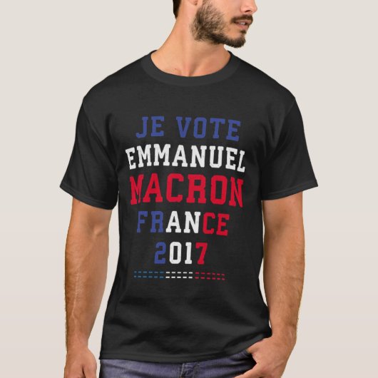 EMMANUEL MACRON T-SHIRT (Voorkant)