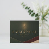 EMMANUEL | Mattheüs 1:23 Christelijk Briefkaart (Staand voorkant)