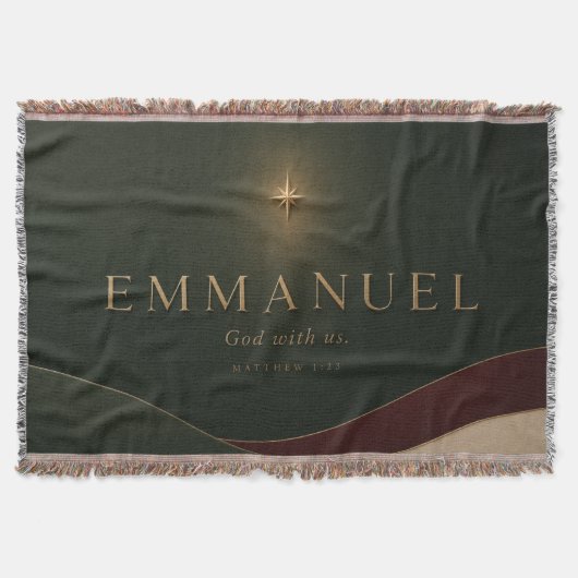 EMMANUEL | Mattheüs 1:23 Christelijk Deken (Voorkant)