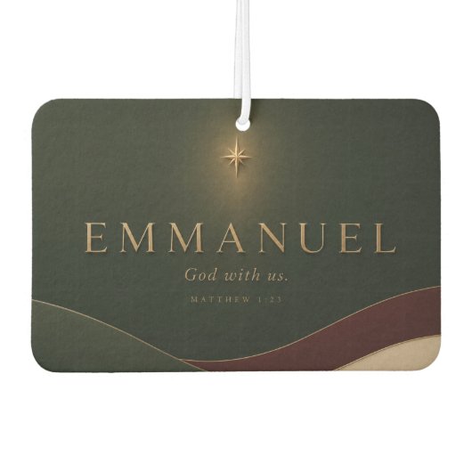 EMMANUEL | Mattheüs 1:23 Christelijk Luchtverfrisser (Voorkant)