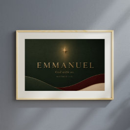 EMMANUEL | Mattheüs 1:23 Christelijk Poster