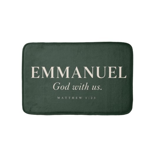 EMMANUEL | Mattheüs 1:23 | Kerstmis Badmat (Voorkant)