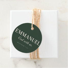 EMMANUEL | Mattheüs 1:23 | Kerstmis Bedankjes Labels