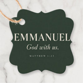EMMANUEL | Mattheüs 1:23 | Kerstmis Bedankjes Labels