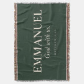 EMMANUEL | Mattheüs 1:23 | Kerstmis Deken (Voorkant Verticaal)