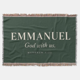 EMMANUEL | Mattheüs 1:23 | Kerstmis Deken