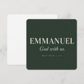 EMMANUEL | Mattheüs 1:23 | Kerstmis Kaart (Voorkant / Achterkant)