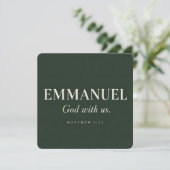 EMMANUEL | Mattheüs 1:23 | Kerstmis Kaart (Staand voorkant)
