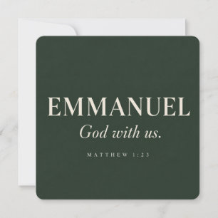 EMMANUEL Mattheüs 1:23 Kerstmis Kaart