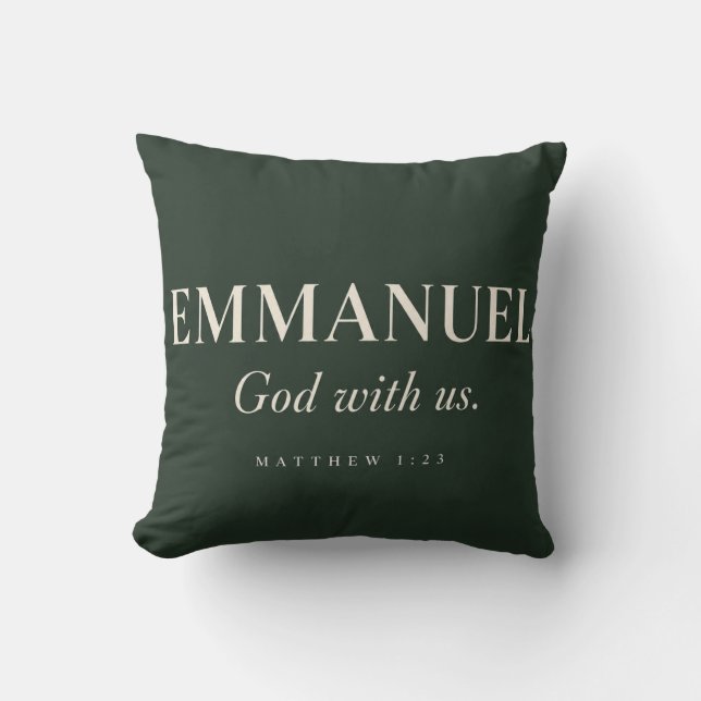 EMMANUEL | Mattheüs 1:23 | Kerstmis Kussen (Voorkant)