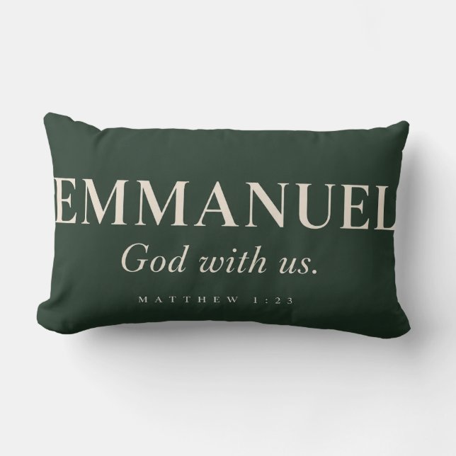 EMMANUEL | Mattheüs 1:23 | Kerstmis  Kussen (Voorkant)