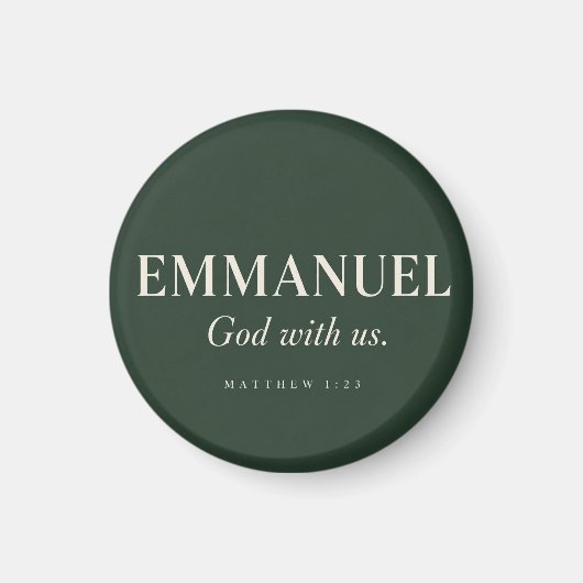 EMMANUEL | Mattheüs 1:23 | Kerstmis Magneet (Voorkant)