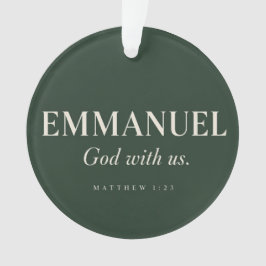EMMANUEL | Mattheüs 1:23 | Kerstmis Ornament