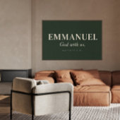 EMMANUEL | Mattheüs 1:23 | Kerstmis Poster
