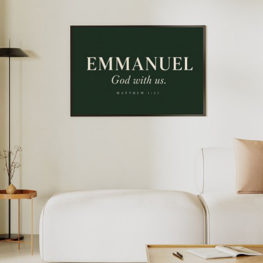 EMMANUEL | Mattheüs 1:23 | Kerstmis Poster