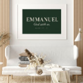 EMMANUEL | Mattheüs 1:23 | Kerstmis Poster