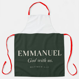 EMMANUEL | Mattheüs 1:23 | Kerstmis Schort