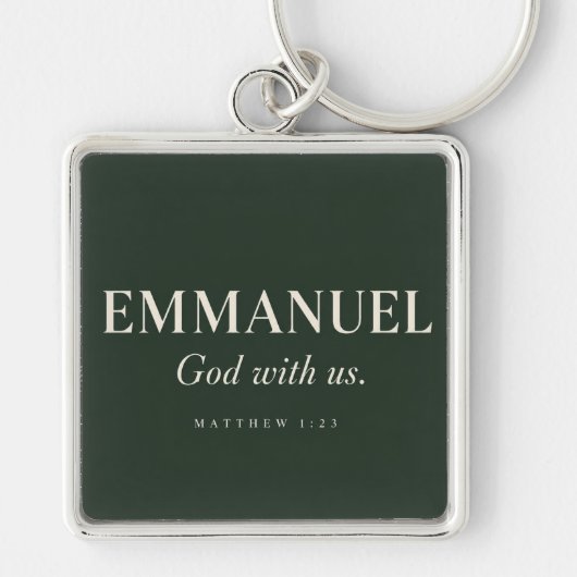 EMMANUEL | Mattheüs 1:23 | Kerstmis Sleutelhanger (Voorkant)